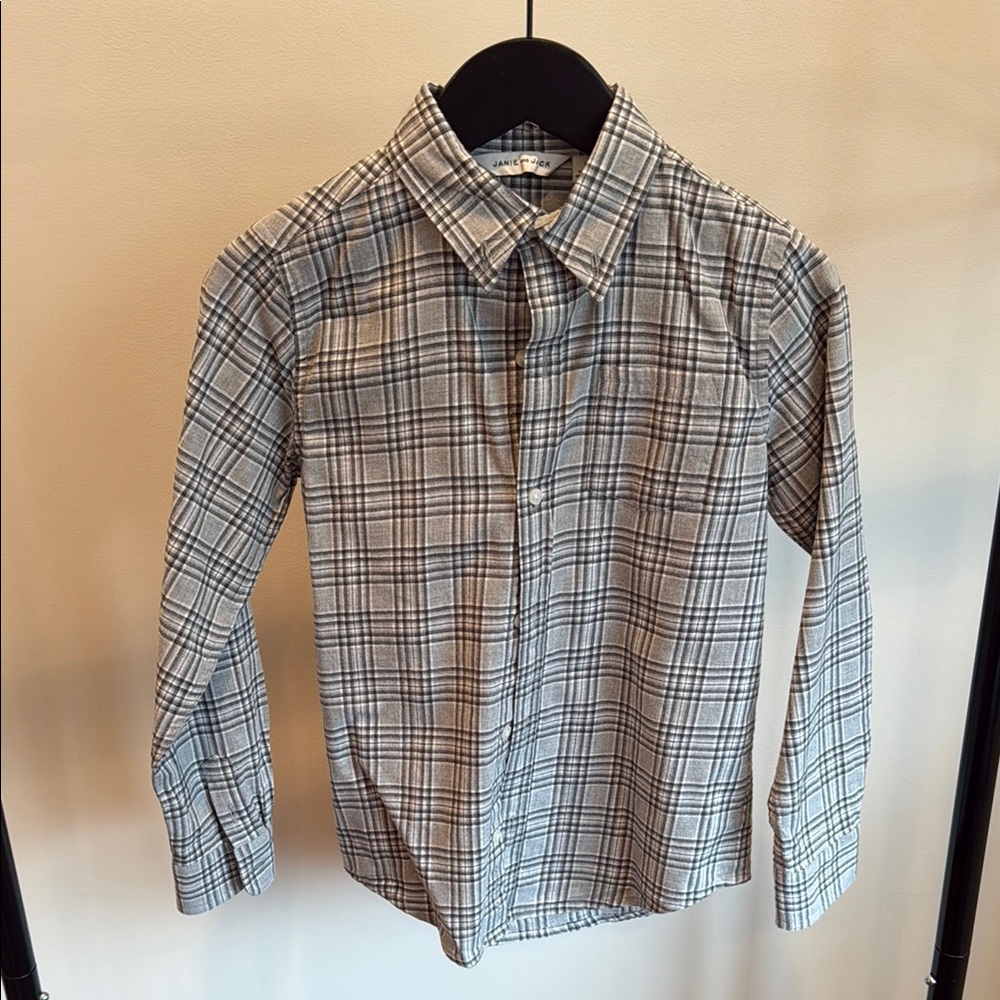 Plaid Long Sleeve Shirt Janie and Jack boys